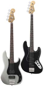 Fender introduces Blacktop Precision and Jazz basses