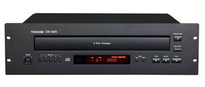 TASCAM Announces the CD-355 Five Disc Rack-Mountable CD Player