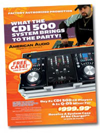 American Audio Offers Free Road Case With Purchase Of CDI 500 System