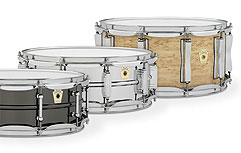 Ludwig Power Trio: Maple Classic, Supraphonic 400 and Black Beauty Snare Drums