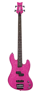 Daisy Rock's new Rebel Rockit Bass: think pink