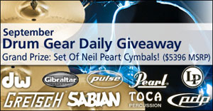 Drum Gear Daily Giveaway at MusiciansFriend.com