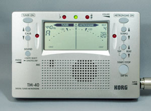 Now Shipping: Korg TM-40 Digital Tuner/Metronome