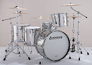 Ludwig Introduces Limited Edition Stainless Steel Drum Outfit