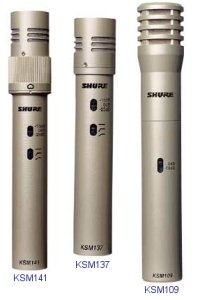 New Shure KSM Studio Instrument Microphones