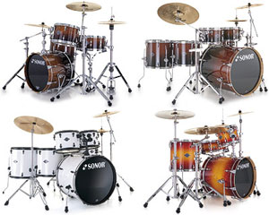 Sonor introduces 4 new drum kit series