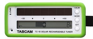 TASCAM offers solar-powered tuner