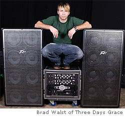 THREE DAYS GRACE HITS THE HARD ROCK SCENE WITH PEAVEY BASS AMPS